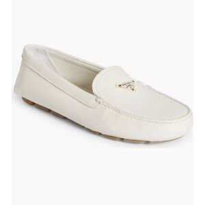 New PRADA Triangle Logo Driving Loafer
